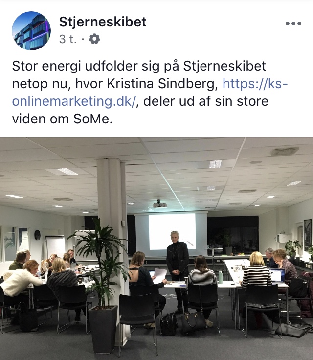 SoMe Workshop - KS Online Marketing - Kristina Sindberg - Stjerneskibet - Odense